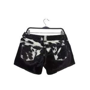 <b>Men's</b> <b>Black</b> <b>Tie</b> Dye Cotton Shorts Mid Waist Button Fly Casual Style Animal Print Short Length - Product Image 4