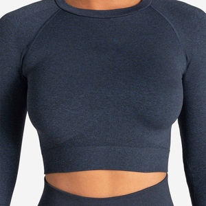 Ensemble de sport pour femme, haut de gamme, en coton, taille haute, pour yoga et entraînement, deux pièces, tenue de fitness active pour femmes. - Product Image 6