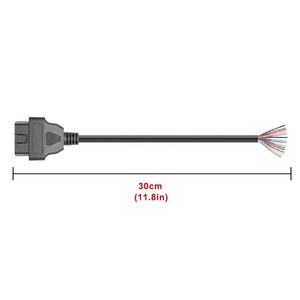 Conector OBD-II Macho de 16 Pines a Cable con Extremos Abiertos para Diagnóstico Automotriz DIY - Product Image 5