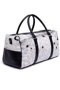 Bolsa de Viaje de Piel de Vacuno con Pelo, Estilo Duffel, de Lujo, con Cierre de Cremallera, Portátil, Estilo Occidental LHDB-0142 - Product Image 3