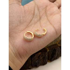 Fashion Drop Earrings-Sophia Rose Gold Indian Ethnic <b>Artificial</b> <b>Jewellery</b> - Product Image 2