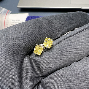 Pendientes de Diamantes, Joyería Fina, Piedras de Corte Brillante con Alto Pulido, Diseño Elegante y Ligero para Mujer, Uso Diario, Regalo de Boda - Product Image 5