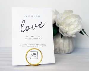 Circle Wire <b>Table</b> Number Holder: Minimalist Wedding Decor - Product Image 2