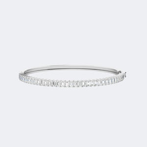 Brazalete de Diamantes con Corte Esmeralda de 3.50 CTW - Product Image 5