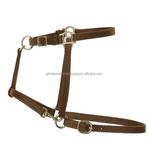 Cabestro para Caballo de Cuero Duradero Negro o Marrón, Totalmente Ajustable y Personalizado, con Doble Costura y Acolchado Suave, Herrajes de Latón Sólido - Product Image 5