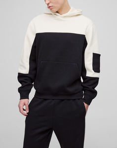 Sweat à capuche en molleton français avec logo brodé personnalisé, poids moyen, couleur personnalisée, streetwear, ensembles de survêtements imprimés en 2 pièces - Product Image 5