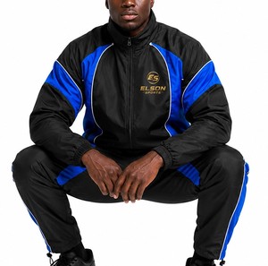 Custom Manufacturer Embroidered <b>Men's</b> Sets Zip up Summer Nylon Two Piece Windbreaker Sets Unisex <b>Men</b> <b>Sweat</b> <b>Suit</b> Tracksuits - Product Image 5