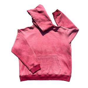 Survêtement Homme Gris Clair Délavé à l'Acide Personnalisé Effet Vieilli et Bords Bruts, Coton Molletonné Lourd Automne, Vente en Gros ODM - Product Image 5