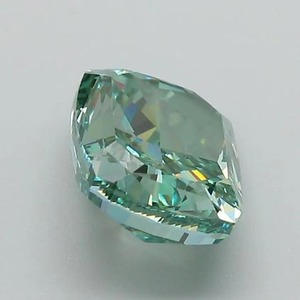 Diamante Verde Sintético Cultivado en Laboratorio, Corte Cojín Alargado, de 1.00 CT a 5.00 CT, Certificado, Claridad VVS VS - Product Image 5