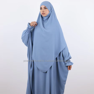 Abaya de Mezclilla a la Moda con Cinturón, Vestido Largo para Mujer, Ropa Moderna y Elegante, Tela Suave, Atuendo Casual y con Estilo - Product Image 1