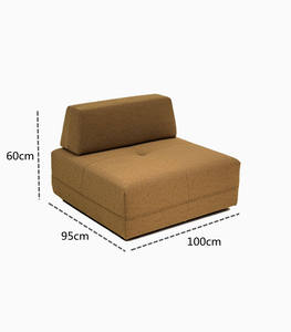 Juego de Sofás Seccionales Rectangulares de Cuero Genuino Europeo de Alta Calidad para Sala de Estar de Apartamento - Product Image 2