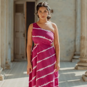 Floor-Length A-Line Maxi <b>Dress</b> Off-the-Shoulder Lace Animal/Floral Print Screen Printed Cotton Eco-Friendly Breathable Summer - Product Image 1