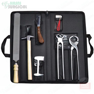 New Arrival of Farrier Hoof Kit with Bag Shoe <b>Puller</b> and Trimmer Tool Set HSH1041 CE Approved 1 Year Warranty by Hasni Surgical - Product Image 6