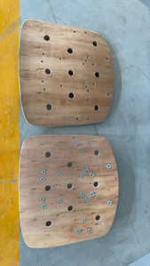 Siège de chaise de bureau en panneau de contreplaqué moulé sur mesure avec cadre interne et pieds de soutien renforcés, conception ergonomique incurvée de qualité commerciale - Product Image 5