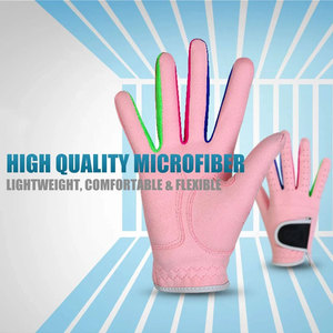 Guantes de golf premium para niños, diseño transpirable de tela colorida para niños y niñas, adecuados para mano izquierda y derecha - Product Image 5