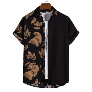 <b>Men's</b> <b>Hawaiian</b> Floral Printed Poplin Summer Beach <b>Shirts</b> Short Sleeve Single Button Closure Breathable Quick Dry - Product Image 2