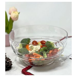 Ciotole in acrilico a ricciolo infrangibili grandi ciotole di plastica senza BPA per zuppa insalata cereali e snack usa e getta - Product Image 3