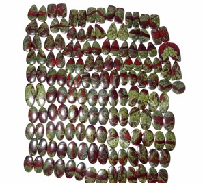 Pendientes de cabujón de cuarzo jaspe sangre de dragón 100% natural al por mayor, sueltos para fabricación de joyas, tamaños personalizables - Product Image 3