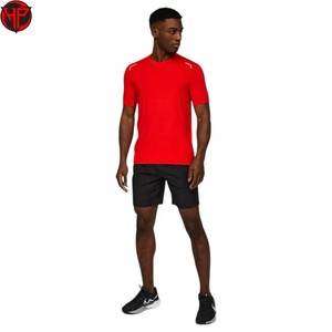 Ropa Deportiva al por Mayor para Hombre, Camiseta Transpirable para Gimnasio y Pantalones Cortos Casuales con Estampado para Verano, Conjunto de Camiseta y Pantalones Cortos Ajustados - Product Image 1