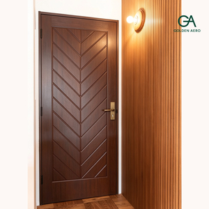 Puerta Interior de Madera Sólida GA-29L Scandivan con Diseño Creativo de Ranuras para Habitación Principal, Tamaño Personalizado, Buena Calidad - Product Image 1