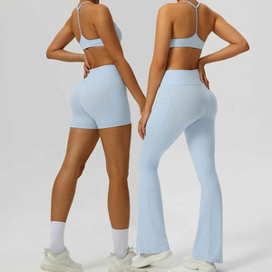 High Quality Customized Printing Lightweight Breathable Solid Women <b>Yoga</b> <b>Set</b> Highly Fashionable and Unique Style - Product Image 6