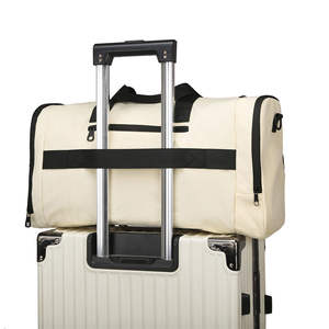 Sac de sport et de voyage étanche grande capacité avec fermeture éclair, compartiment séparé pour chaussures (sec/humide), léger, extensible, en tissu Oxford - Product Image 5