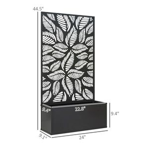 Fioriera da Giardino Zincata con Schermo per la Privacy, Traliccio e Cancello Durevoli per Spazi Esterni - Product Image 3