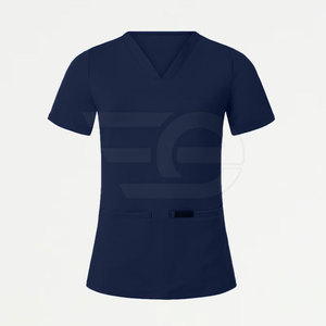 Lightweight Custom Logo Medical <b>Scrubs</b> Set 100% Cotton Hospital Workwear Professional Comfortable Uniform High Quality - Product Image 2