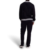 Blousons universitaires pour hommes grandes tailles en toile, personnalisables avec logo frontal, respirants, pour l'hiver, col en V, vente en gros