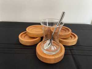 Personalized Wooden <b>Coaster</b> for <b>Beer</b>, Tea or Any Drink, Made of Quality Solid Beech Wood, <b>Coaster</b> for Cafes, Kitchens or Hotels - Product Image 1