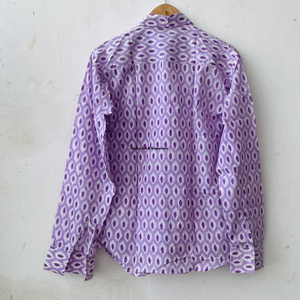เสื้อเชิ้ตพิมพ์ลายดอกไม้สำหรับผู้หญิง สไตล์ลำลอง ผ้าฝ้ายเนื้อนุ่ม คอปกติดกระดุม ระบายอากาศได้ดี เหมาะสำหรับฤดูร้อน สีแดงขาว ลดราคา - Product Image 3