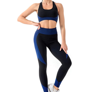 Nuevo Conjunto de Yoga para Mujer, Fabricación Profesional a Precio Razonable, Bra y Leggings con Cintura Elástica, Conjunto de 2 Piezas - Product Image 1
