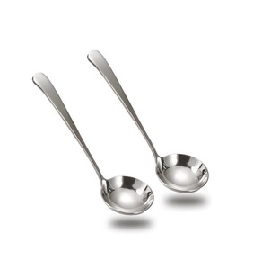 Utensilios de Cocina Más Vendidos: Cucharón para Olla Caliente de Acero Inoxidable Pulido a Espejo con Mango Grueso para Uso en Cocina - Product Image 3