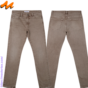 Pantalones Casuales de Corte Slim para Hombre, Color Sólido, Corte Recto, Cintura Media, Spandex/Algodón, Protección UV, Transpirables, para Uso Diario - Product Image 1