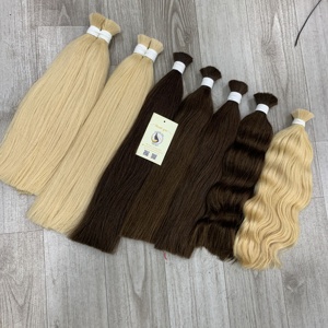 Nueva Llegada Cutícula Alineada Natural Recto Rubio Ondulado Doble Dibujado A Granel Cabello Humano - Product Image 4