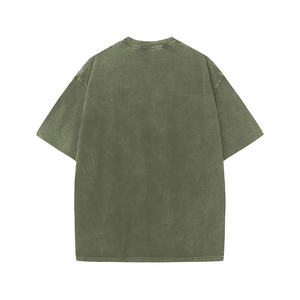 Camiseta Oversize para Hombre con Lavado Ácido, Ajuste Holgado, Algodón, Fabricante y Proveedor de Marca Privada - Product Image 4