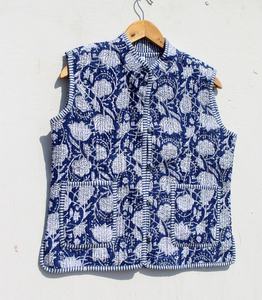 Veste doublée réversible matelassée Patchwork Veste moderne pour femme - Product Image 5