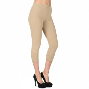 Leggings longs colorés pour femmes en coton/fibre de bambou tricotés, séchage rapide, respirants, taille haute, ajustés, extensibles pour la course - Product Image 6