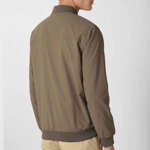 Classic Bomber <b>Jacket</b> Lightweight Zip Coat Minimal Casual Outerwear Everyday Wear Custom Embroidery Wholesale Apparel Bulk Oem - Product Image 2