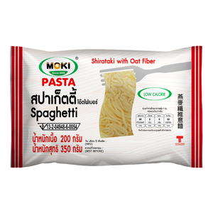 มอคิ สปาเก็ตตี้เส้นใยข้าวโอ๊ตสำเร็จรูปผสมบุก 200 กรัม - ปราศจากน้ำตาลและกลูเตน บรรจุกล่อง/ถุง เหมาะสำหรับคีโต - Product Image 1