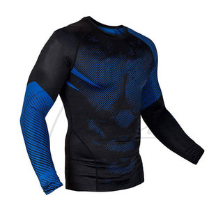 Servicio OEM de TELLUS APPAREL, Camisetas de Compresión de Manga Larga Unisex de Alta Calidad, Hechas a Medida, Transpirables, de Spandex/Poliéster, las Mejores - Product Image 2