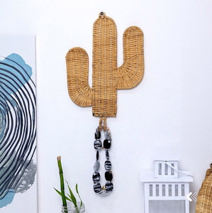 Wooden <b>wall</b> hooks for <b>clothes</b> storage low price rattan hook entry way bedroom <b>walls</b> decoration - Product Image 4