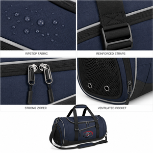 2026 New Top Trending Custom Logo <b>Navy</b> Blue Gym Duffel <b>Bag</b> with Ventilated Shoe Compartment Large Capacity Sports Travel <b>Bag</b> - Product Image 5