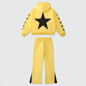 ชุดวอร์มพิมพ์ลาย DTG สำหรับผู้ชาย Glory Custom ผลิตจากผ้าฝ้ายฟลีซ 100% เสื้อแขนยาวทรงหลวมและกางเกงเข้าชุด เหมาะสำหรับสตรีทแวร์ - Product Image 2