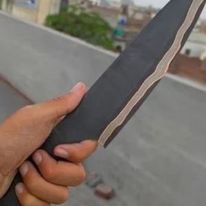 Couteau forgé à la main, lame de couteau de chef en acier Damas, couteau en cuivre, couteaux Cu-Mai San-Mai, couteau personnalisé DIY à lame pleine - Product Image 6