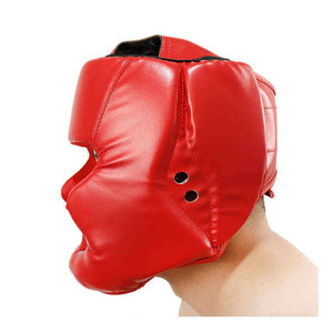 Boxing Head Guard PU Leather <b>Black</b> Brown Double Visor Protective Gear Hook Loop Closure Adults Unisex Universal Use Air <b>Vents</b> 7 - Product Image 3