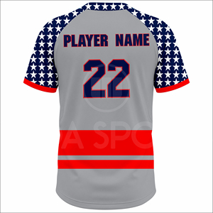 Maillots de baseball personnalisés de haute qualité 100% polyester, col en V, respirants, professionnels, anti-transpiration - Product Image 3