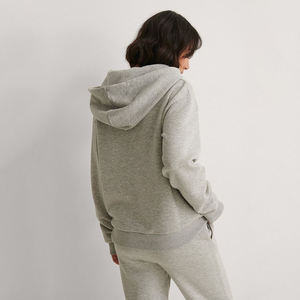 Ensemble de survêtement en molleton de coton personnalisé pour femmes, sweat-shirt à capuche et pantalon de jogging, confortable et décontracté, style streetwear - Product Image 4