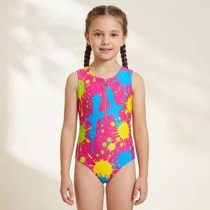 Justaucorps de ballet pour filles à manches longues, sexy, dos nu, couleur contrastante, en nylon, pour la gymnastique et la danse - Product Image 1