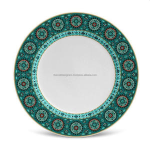 จานที่ชาร์จจานแบบกลมพิมพ์ลายดอกไม้ดีไซน์ตามสั่งจานผลไม้อื่นๆ - Product Image 5